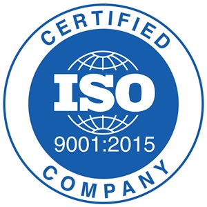 ISO 9001:2015 certified company icon